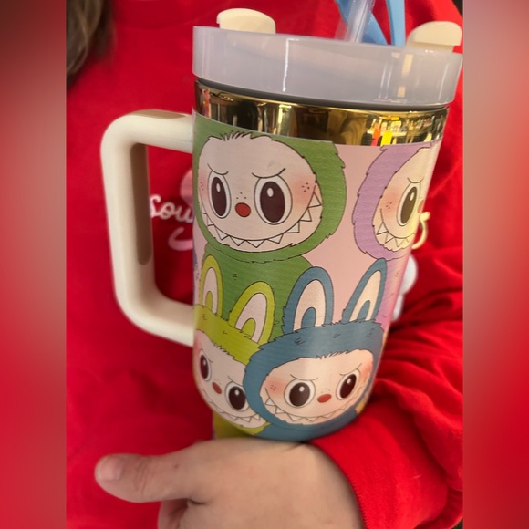 Labubu Tumbler with Handle - Pink, Purple, Yellow - NO BOX -NEW - 40 oz. - Picture 2 of 2